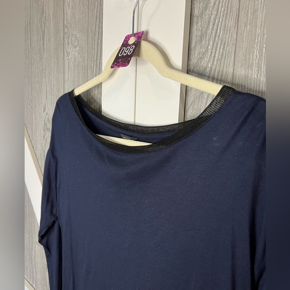 098. Ann Taylor Casual Top mesh collar Small S - Picture 3 of 4